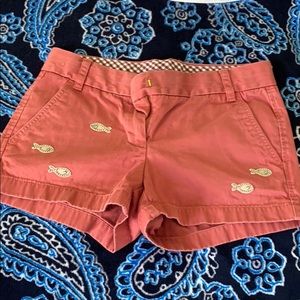 J crew size 2 shorts with fish!!